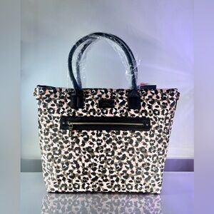 TRINA TURK Leopard Double Handled Printed Tote